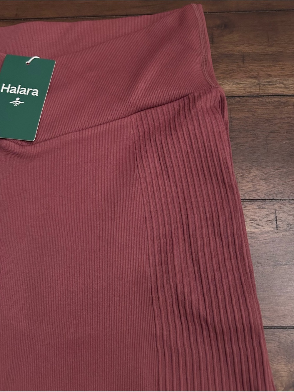 Halara Crossover Seamless Bodycon Mermaid Midi Skirt Rust Color Large - Picture 9 of 9